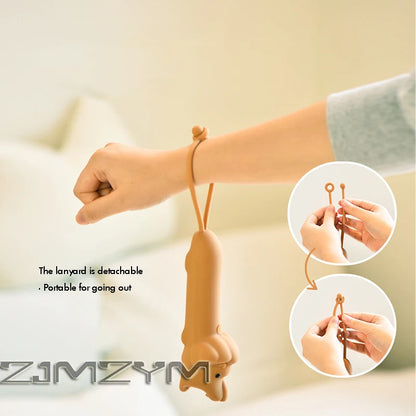 USB Rechargeable Animal LED Flashlight – Cute Soft Silicone Shark, Crocodile, Lion & Dog Portable Cartoon Lamp