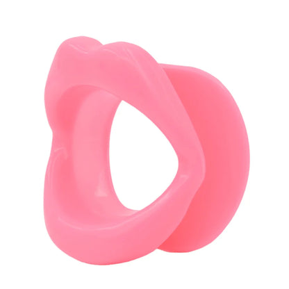 Silicone Lips O-Ring Gag – Oral Fixation Open Mouth BDSM Bondage Restraint for Couples, Adult Sex Toy