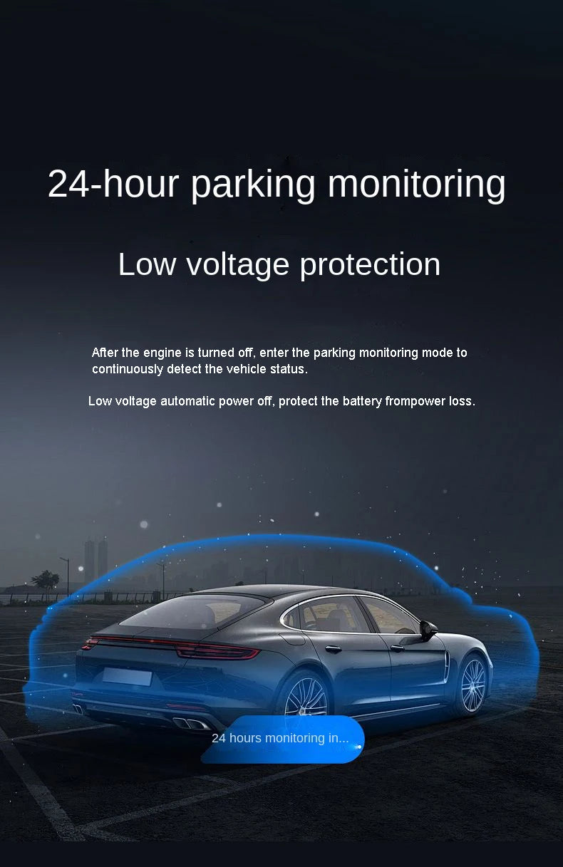 4 Channel Hidden Tachograph 4K Ultra HD Mini Dash Cam – Four Cameras with Rear View DVR, 24H Parking Monitor, BlackBox Video Recorder