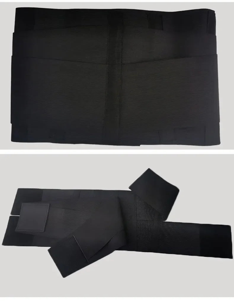 Waist Cincher Belt — Tummy Control Body Shaper with Triple Wrap Corset, Workout Sweat Band & Gym Slimming Girdle