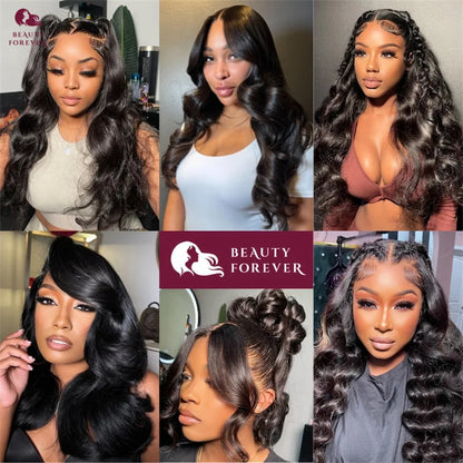 Beautyforever 3D Body Wave Lace Front Wig - Glueless, Ready-to-Wear, 100% Raw Human Hair, Bye Bye Knots