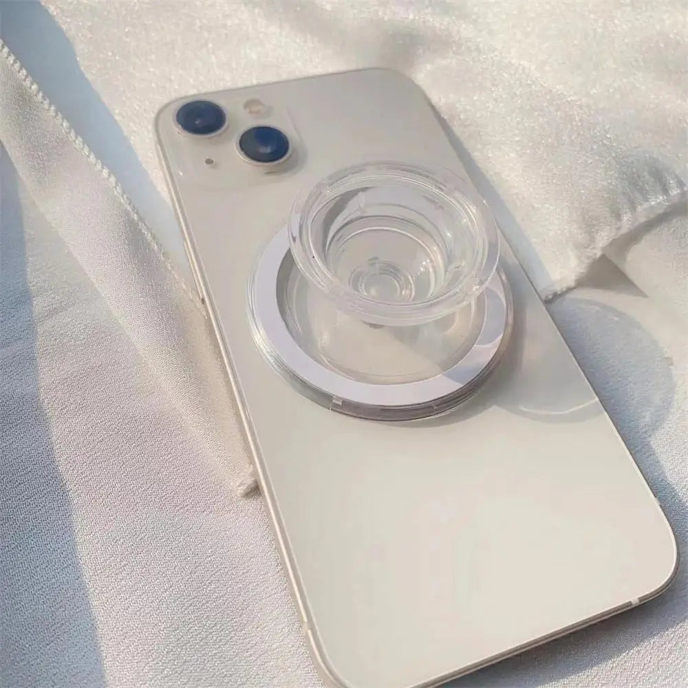 Magnetic Folding Phone Grip Holder – Magsafe Compatible Stand for iPhone, Samsung – Expanding Ring Finger Support