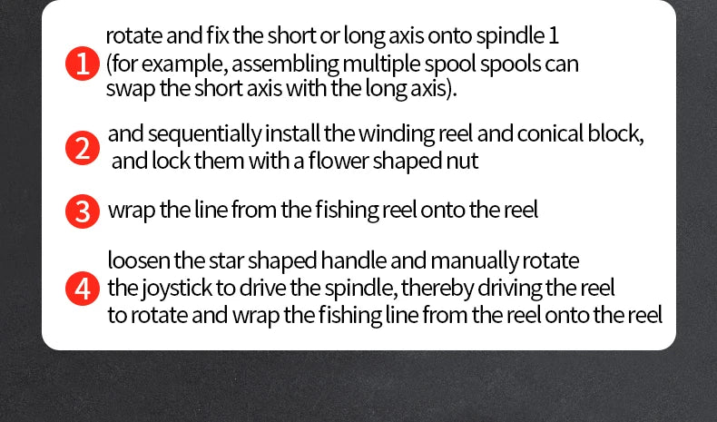 LINNHUE Lightweight Fishing Line Winder Spooler – Antirust Sturdy Tool for Spinning & Baitcasting Reels, Fishing Accessories