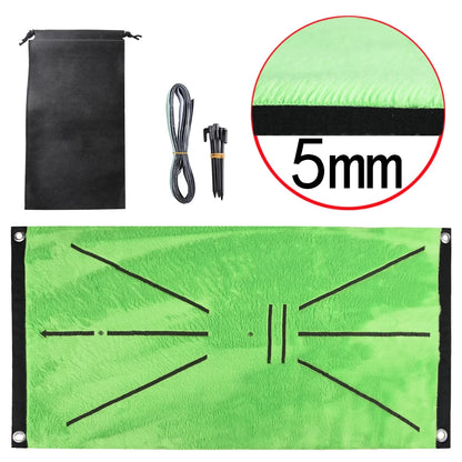 Golf Training Swing Mat – Practice Marking Pad for Ball Tracking, Direction & Batting Detection
