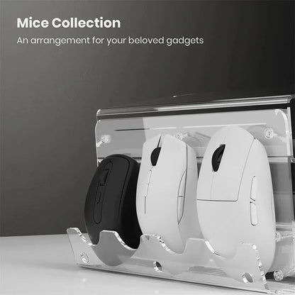 3-Tier Acrylic Keyboard Display Stand, Lightweight Frame Shelf for Keyboard Storage, Ideal for Study Rooms & Exhibition Halls