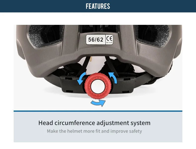 BATFOX Ultralight Bike Helmet – Molded Mountain & Road Helmet for Men, DH AM Cycling Equipment, Casco Ciclismo Bicicleta