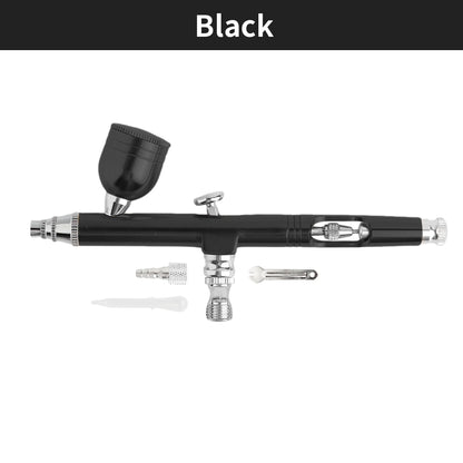 0.3mm Dual Action Gravity Feed Airbrush Kit with 7cc Quick-Release Fluid Cups – Perfect for Model Painting & Cake Art