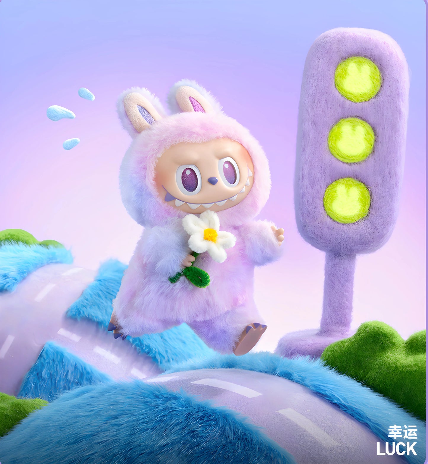 POPMART Labubu Macaron 3rd Gen Vinyl Plush Pendant – High-Energy Blind Box Doll Collection