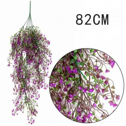 Handmade Wicker Rattan Wall Hanging Flower Planter – Garden Vine Basket Plant Holder