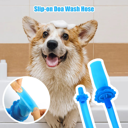 Portable Handheld Pet Shower Head - Splash Shower Attachment for Dog and Cat Washing, Hose Sprinkler Kit for Bathing