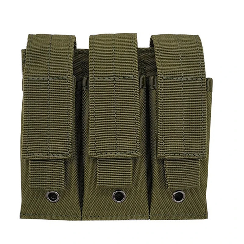 9mm Tactical Magazine Pouch - MOLLE Single & Double Mag Bag, Open-Top Pouch for Glock, M1911, 92F, Torch & Triple Bag