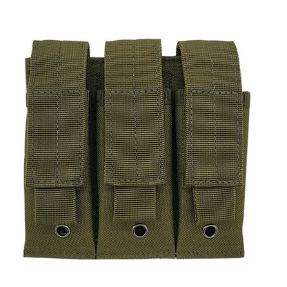 9mm Tactical Magazine Pouch - MOLLE Single & Double Mag Bag, Open-Top Pouch for Glock, M1911, 92F, Torch & Triple Bag