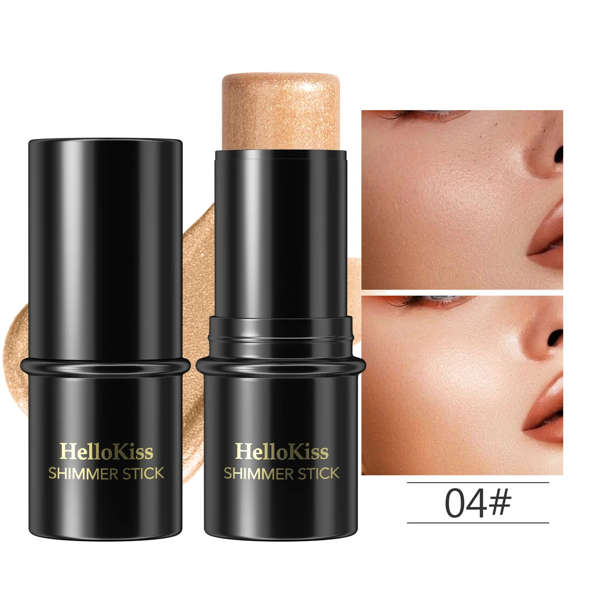 Face Brown Bronzer Contour Stick - Foundation Makeup Pen, Long-Lasting Smooth Contour, Shadow Blusher & Highlight Concealer Cosmetics