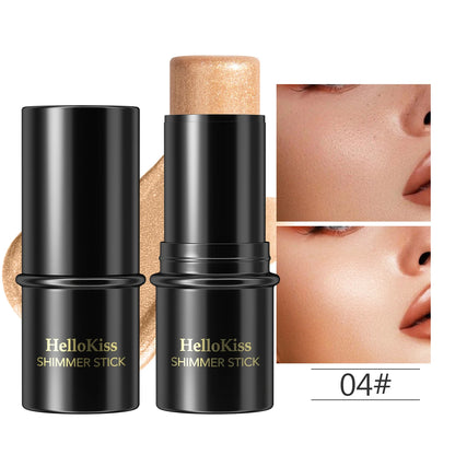 Face Brown Bronzer Contour Stick - Foundation Makeup Pen, Long-Lasting Smooth Contour, Shadow Blusher & Highlight Concealer Cosmetics