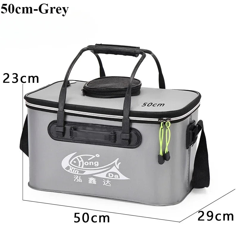 Folding EVA Live Fish Bucket – Thickened Portable Water Tank for Outdoor Fishing and Accessories