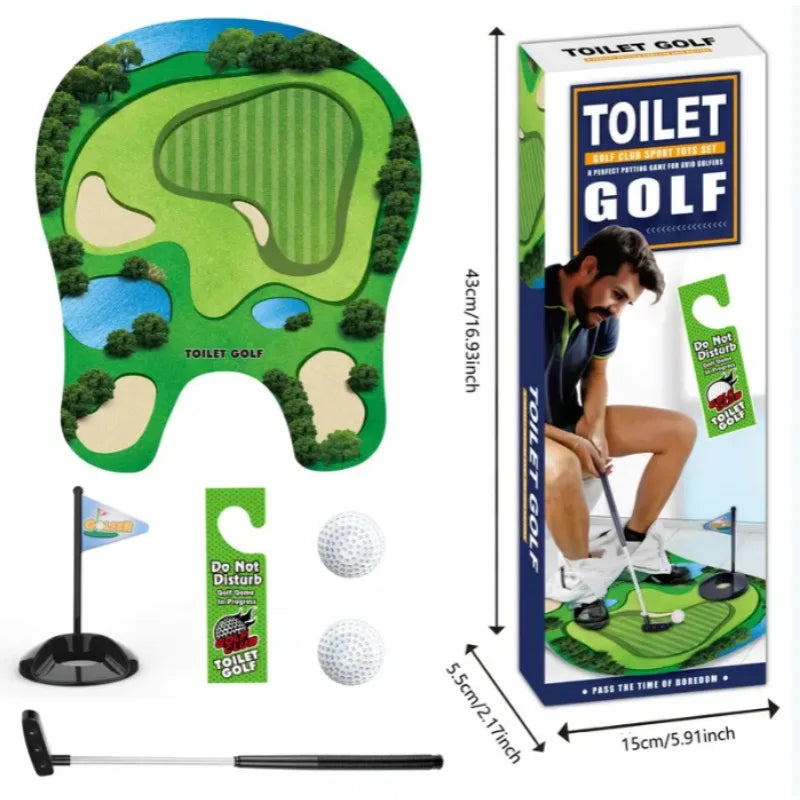 Set of 5 Toilet Golf Balls – Fun Leisure Indoor Golf Game, Perfect Gift for Dad or Boyfriend