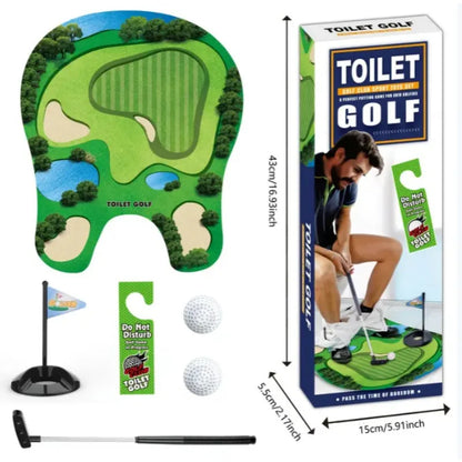 Set of 5 Toilet Golf Balls – Fun Leisure Indoor Golf Game, Perfect Gift for Dad or Boyfriend