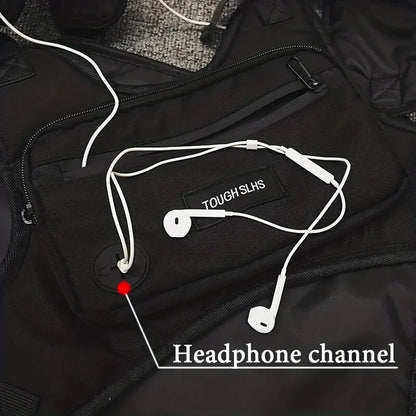 Urban Utility: Chest Bag Waist Bag Hip Hop Streetwear - Large Capacity Sports Casual Tactical Vest Bags for Men