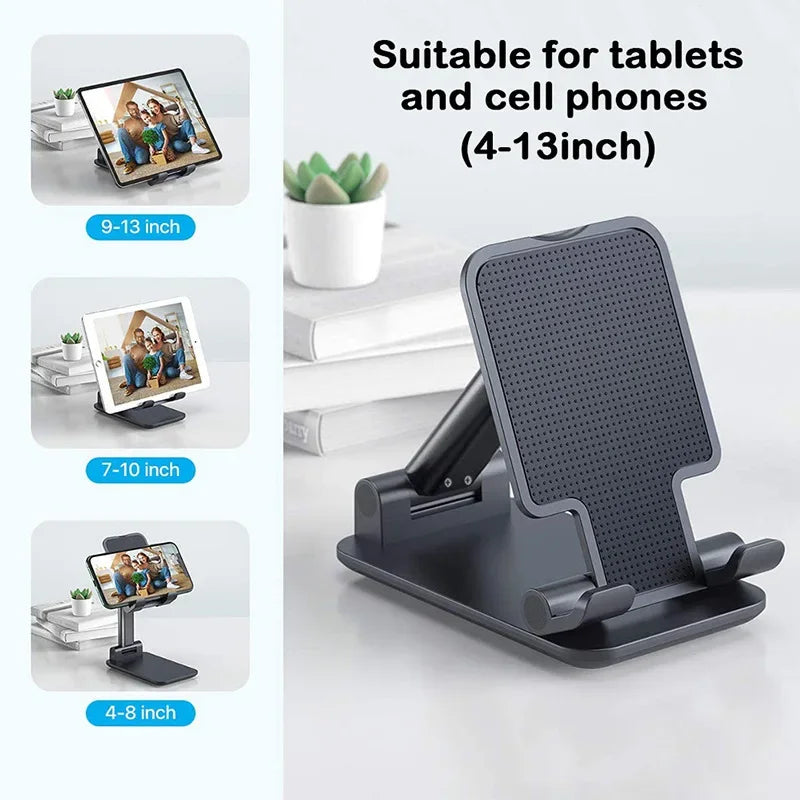 New Desk Mobile Phone Holder Stand – Adjustable for iPhone, iPad, Xiaomi, Universal Tablet & Cell Phone Stand