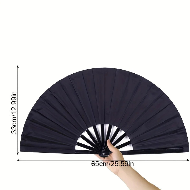 1 Kung Fu Fan – Square Chinese Symphony Fan for Fitness, Dance, Tai Chi & Martial Arts Practice