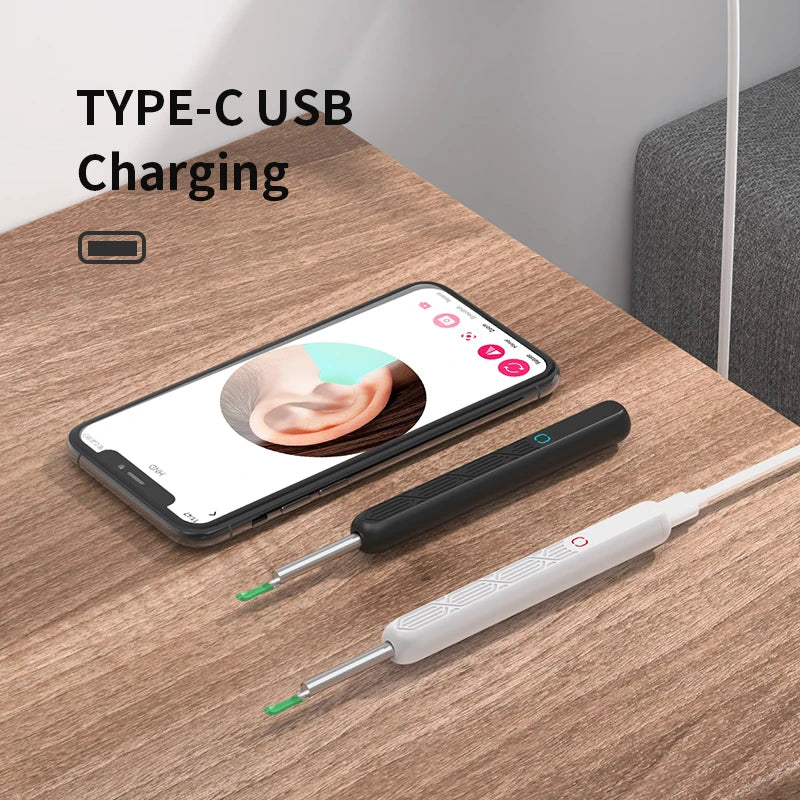 2025 Wireless Smart Earpick – HD Camera Ear Wax Cleaner with 6 LED Lights for iOS & Android