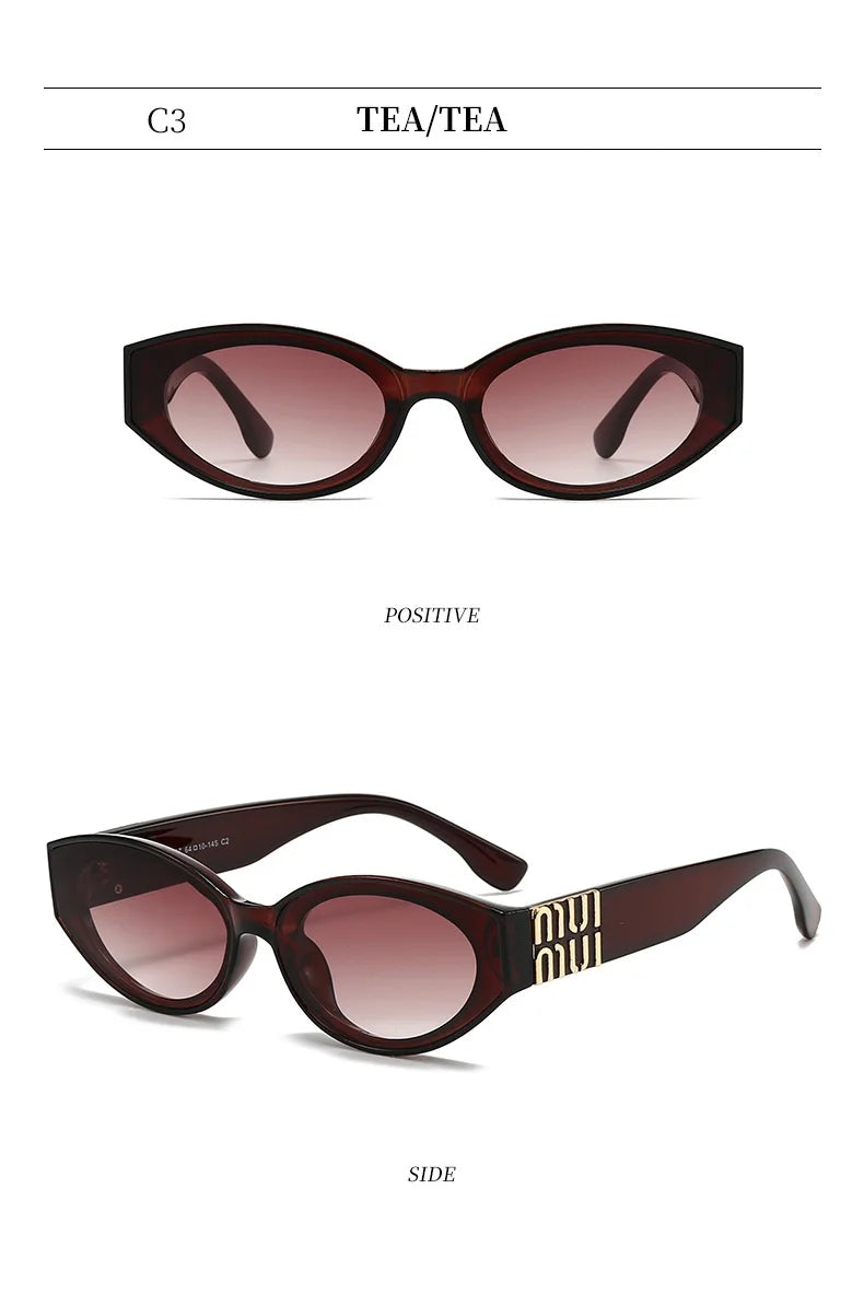 Luxury MUI MUI Designer Glasses – Stylish Cateye Eyewear for Women & Men, UV400 Protection