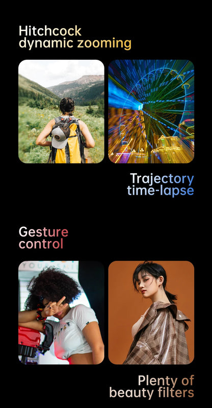 AOCHUAN 3-Axis Handheld Gimbal Stabilizer – SmartXE for iPhone & Android with AI Face Tracking for TikTok & Vlog