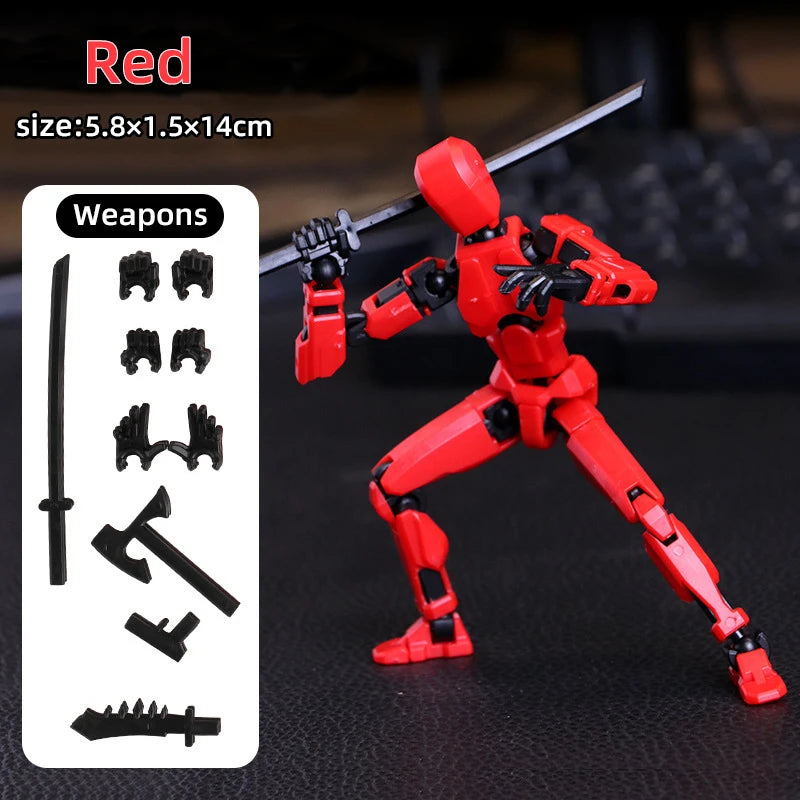 Multi-Jointed Shapeshift Robot 3D Printed Mannequin – 13 Action Figures for Kids & Adults, Parent-Child Games & Gifts