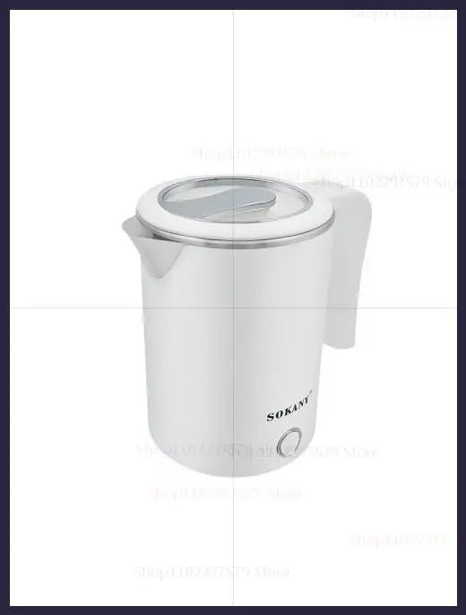 500ML Stainless Steel Portable Electric Kettle — Travel Water Boiler Pot for Hotel, Home, Kitchen, Tea, and Coffee