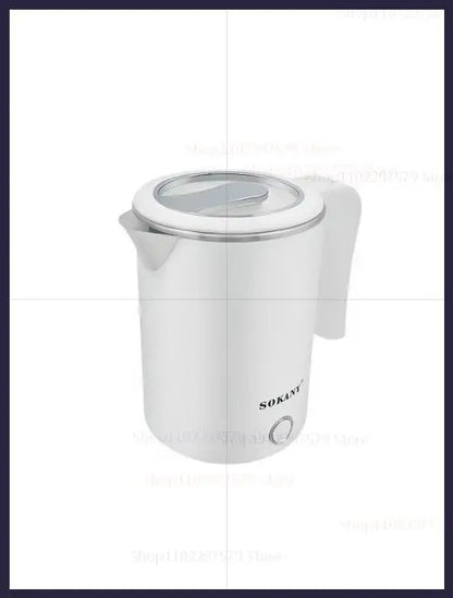 500ML Stainless Steel Portable Electric Kettle — Travel Water Boiler Pot for Hotel, Home, Kitchen, Tea, and Coffee