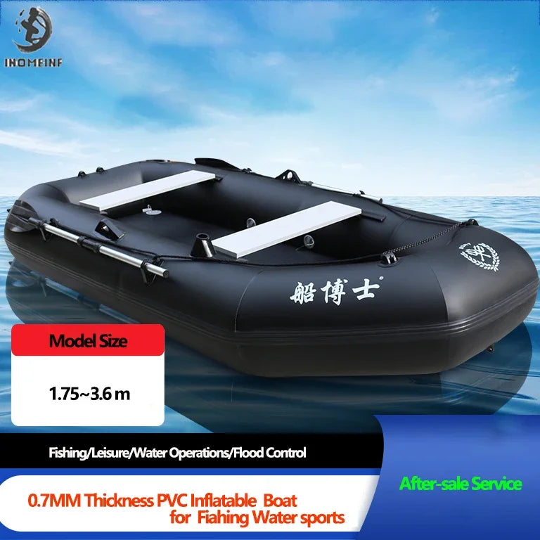 Professional Inflatable Dinghy Raft – Tear-Resistant Foldable Rowing B ...