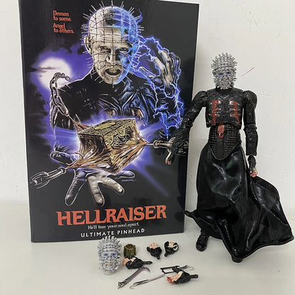 NECA Hellraiser Ultimate Pinhead Action Figure – Movable PVC Collectible Toy, Perfect Birthday Gift