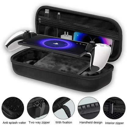 EVA Portable Shockproof Case for PS5 Portal — Protective Anti-Drop Storage Bag for Sony PlayStation Handheld Game Console