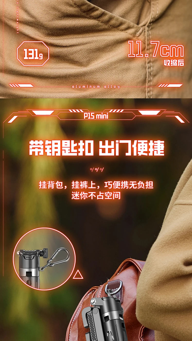 Newly Upgraded Mini Bluetooth Selfie Stick – Portable Telescopic Multifunctional Tripod for Phone