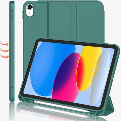 Magnetic Tablet Case with Pencil Holder for iPad 10th Gen, Air 5/6, Pro 11 – Fits 9.7" to 10.5" Models