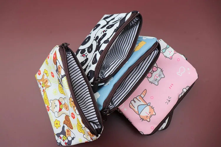 Snoopy Print Mini Coin Purse – Cute Wallet & Card Holder for Women, Girls & Kids, Small Cosmetic & ID Bag