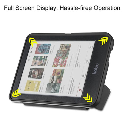 Smart Case for Kobo Clara Colour/BW/2E – Multi-Folding Stand, Magnetic Cover, Soft Back, Auto Sleep/Wake