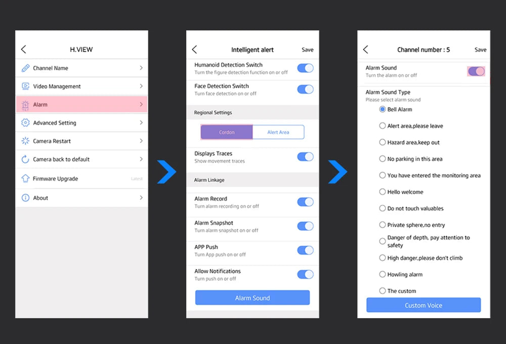 H.View 8CH 5MP Wireless WiFi Security Camera System — CCTV NVR Kit with Indoor/Outdoor Cameras & Two-Way Audio XMEye