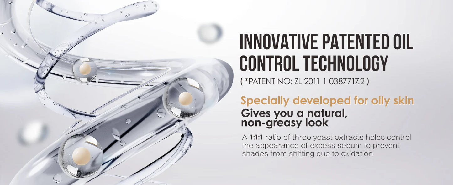 CARSLAN Long-Lasting Moisture Matte Liquid Foundation – Full Coverage Concealer, Whitening & Oil Control Face Base Makeup