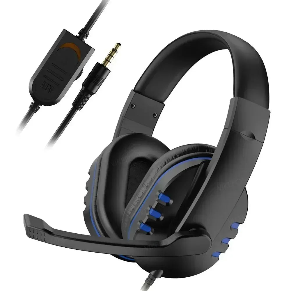 Upgraded Wired Gaming Headset with Mic – Noise-Cancelling Headphones for PC, PS4/PS5, Switch & Laptop