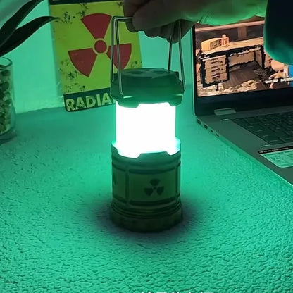 Mini Nuclear Reactor Lantern – Handheld Camping Light & Glow-in-the-Dark Night Lamp for Home Decor or Halloween Gift