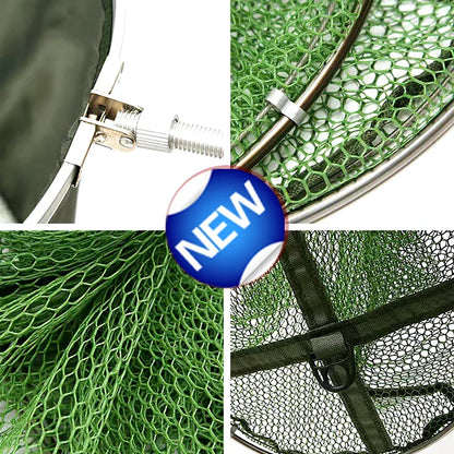 Folding Fishing Net 1.7m-3m – Large Shrimp, Carp & Crab Trap Creel for Surfcasting Accessories
