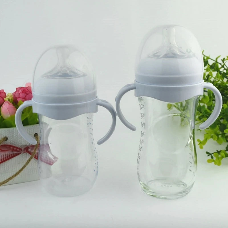 5Pcs/3Pcs/1Pc Baby Bottle Grip Handles – Hand Shank for Avent Natural Wide Mouth Feeding Bottles