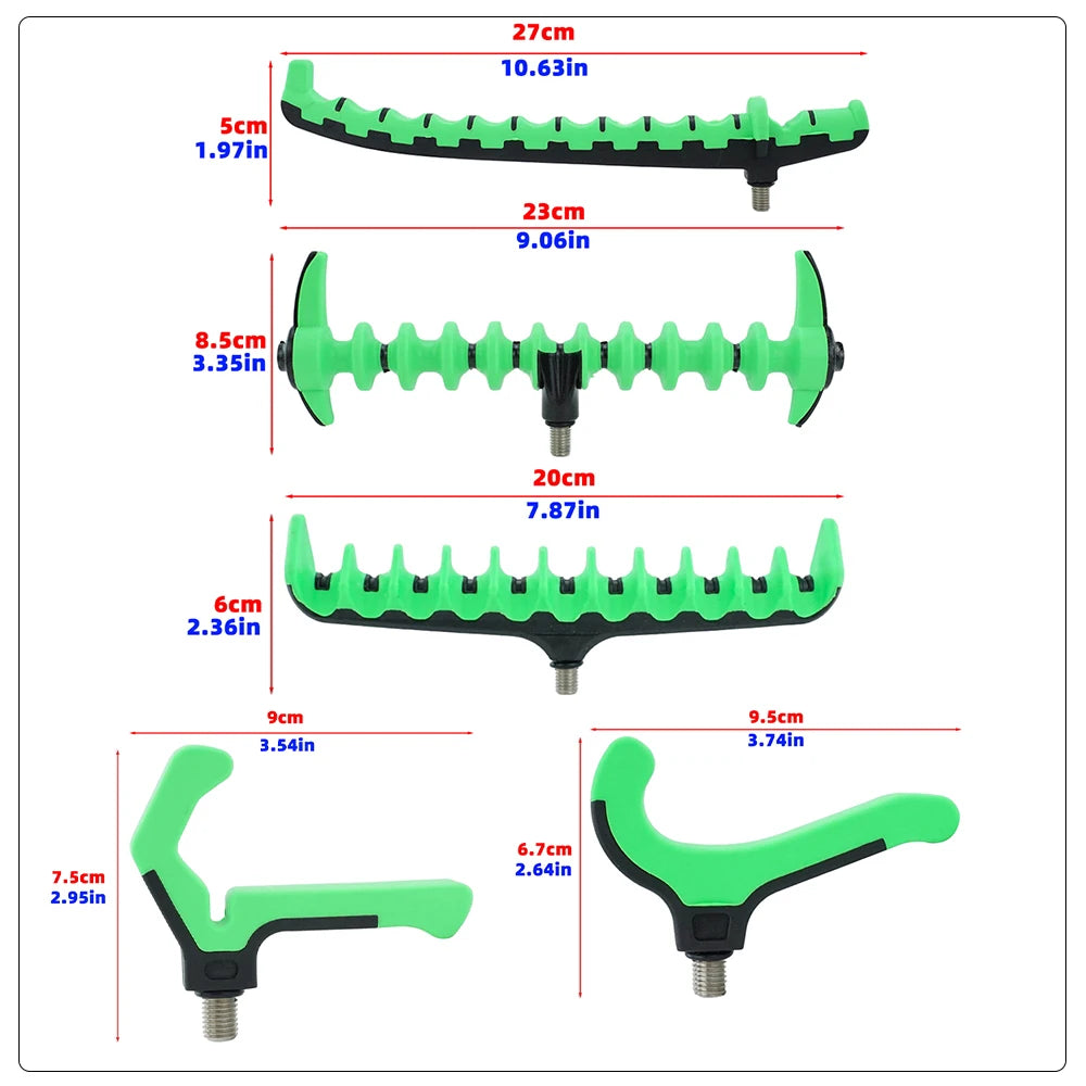 Hirisi Feeder Rod Rest Head – Plastic Carp Fishing Buzz Bar Accessory AC202