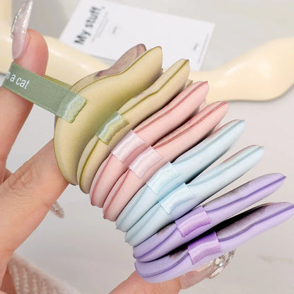 1-4PCS Cat Air Cushion Powder Puffs – Double-Sided Wet & Dry Foundation and Concealer Makeup Sponges