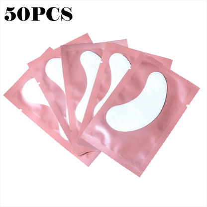 50PCS Hydrogel Eyelash Patches – Moisturizing Eye Pads for Grafting & Isolation
