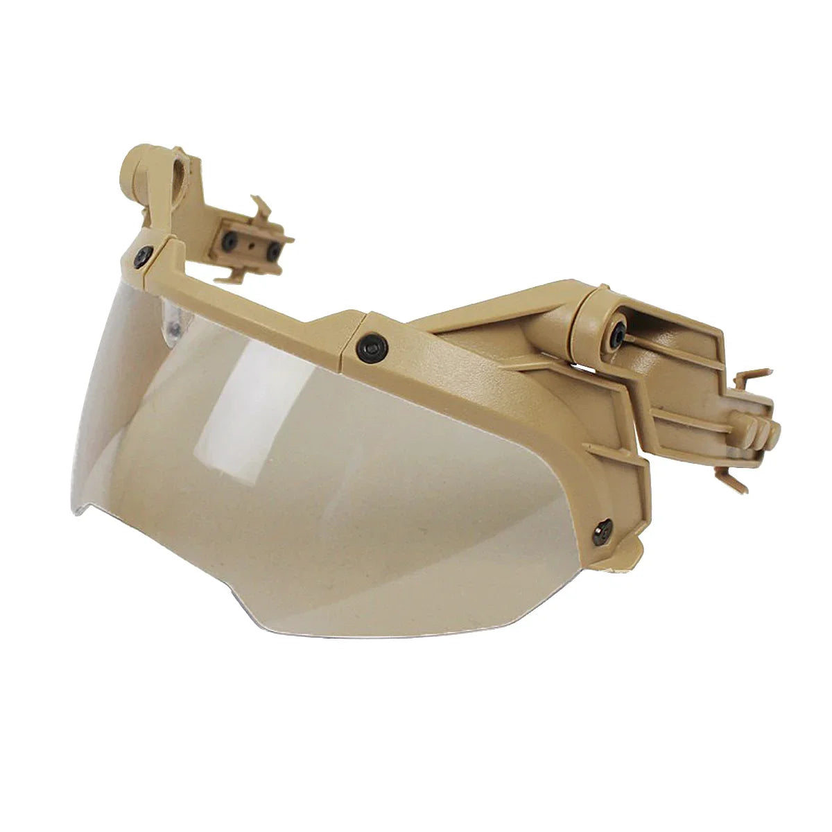 Tactical FAST Helmet Half Face Mask with Flip Goggles – Airsoft, Paintball, and Hunting Gear Accessories