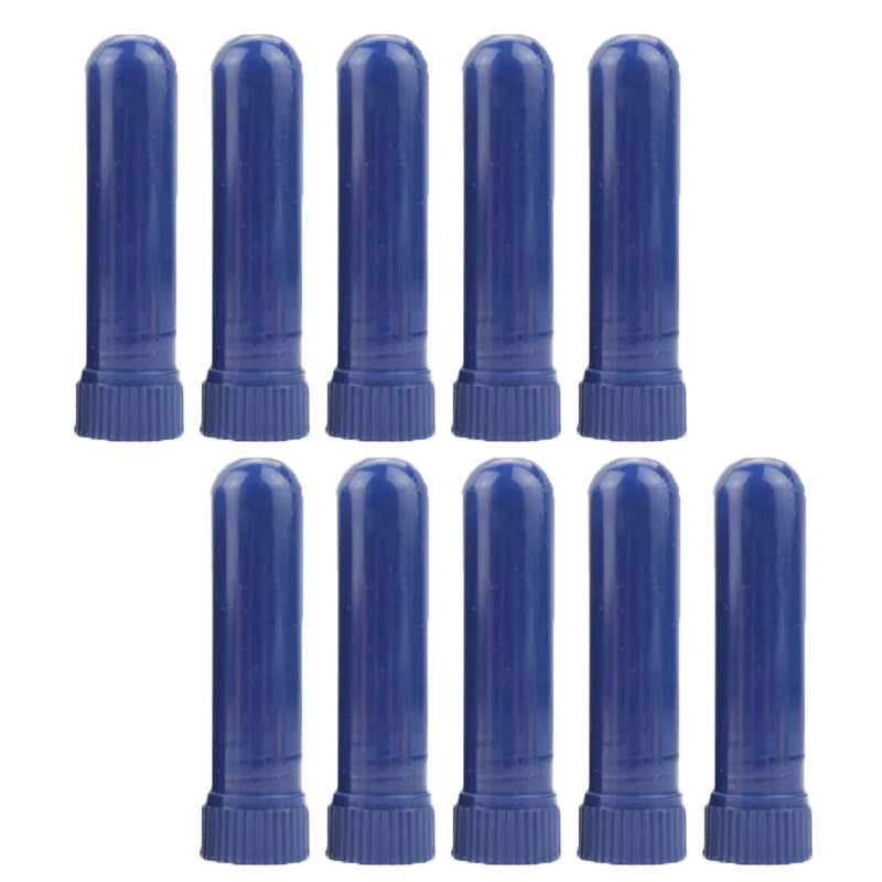 50/80/100 Sets Empty Nasal Inhaler Tubes – Portable Black & White Plastic Inhalers with Cotton Wicks for Essential Oils