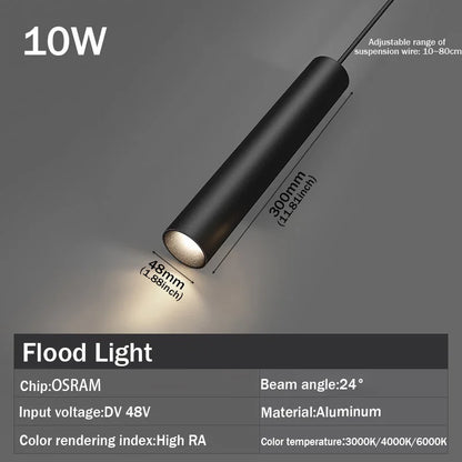 LED Magnetic Track Light Grille, Modern Embedded Flexible Linear Flood Lamp, DC48V Ceiling Spotlight for Indoor Living