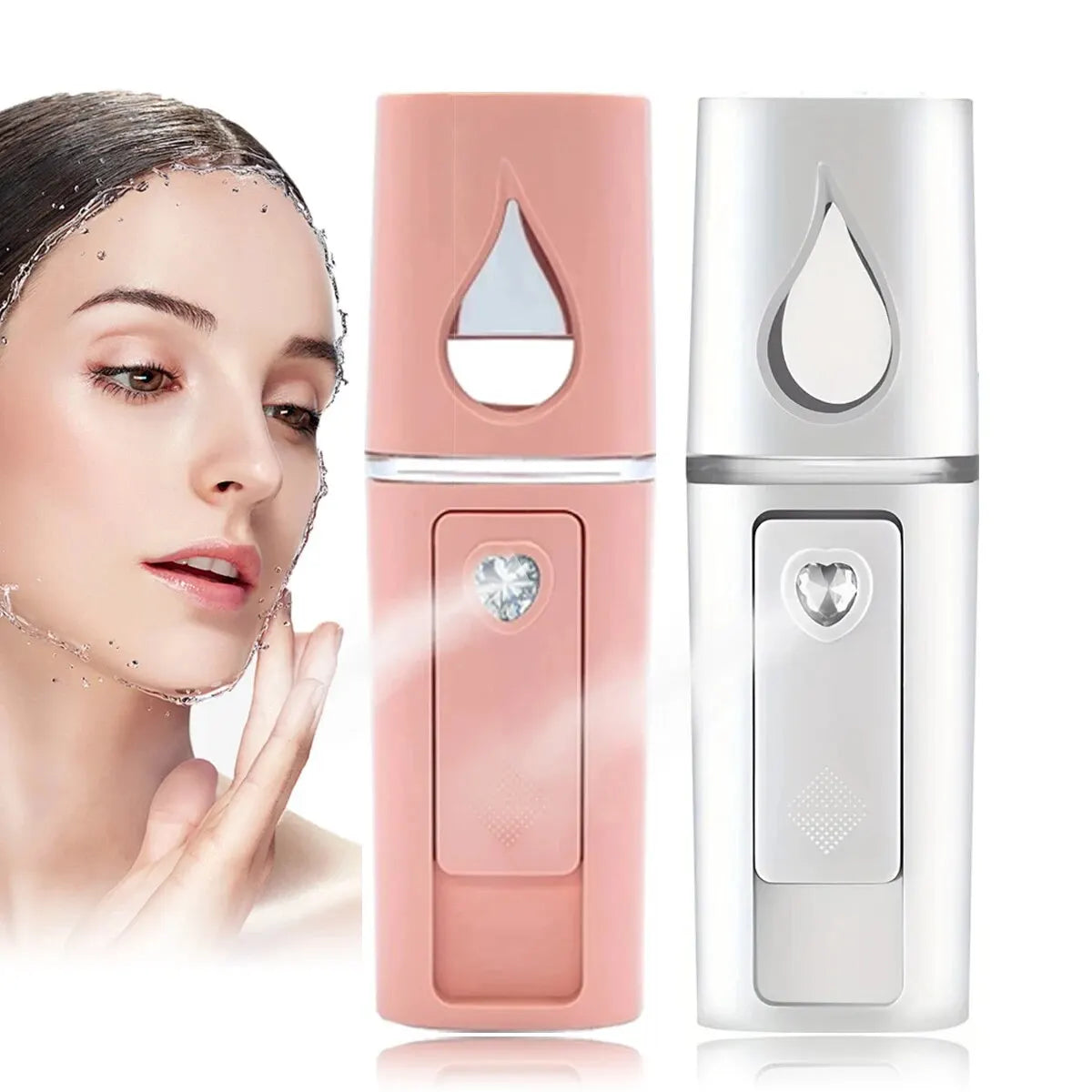 20ml Face Steamer & Portable Facial Sprayer – Nano Hydrating Humidifier for Anti-Aging Skin Care